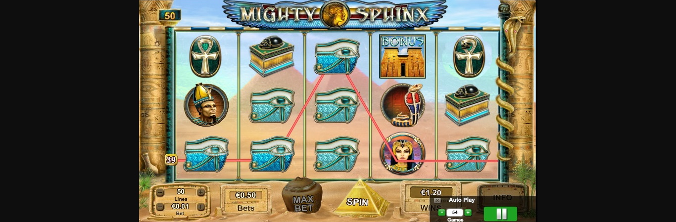 Mighty Sphinx Slot Look & Feel