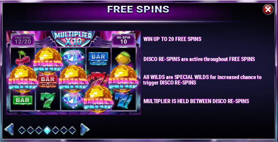 Disco Diamonds Slot Free Spins Feature