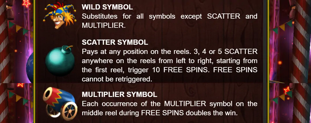Magic Target Deluxe Slot Bonus Symbols