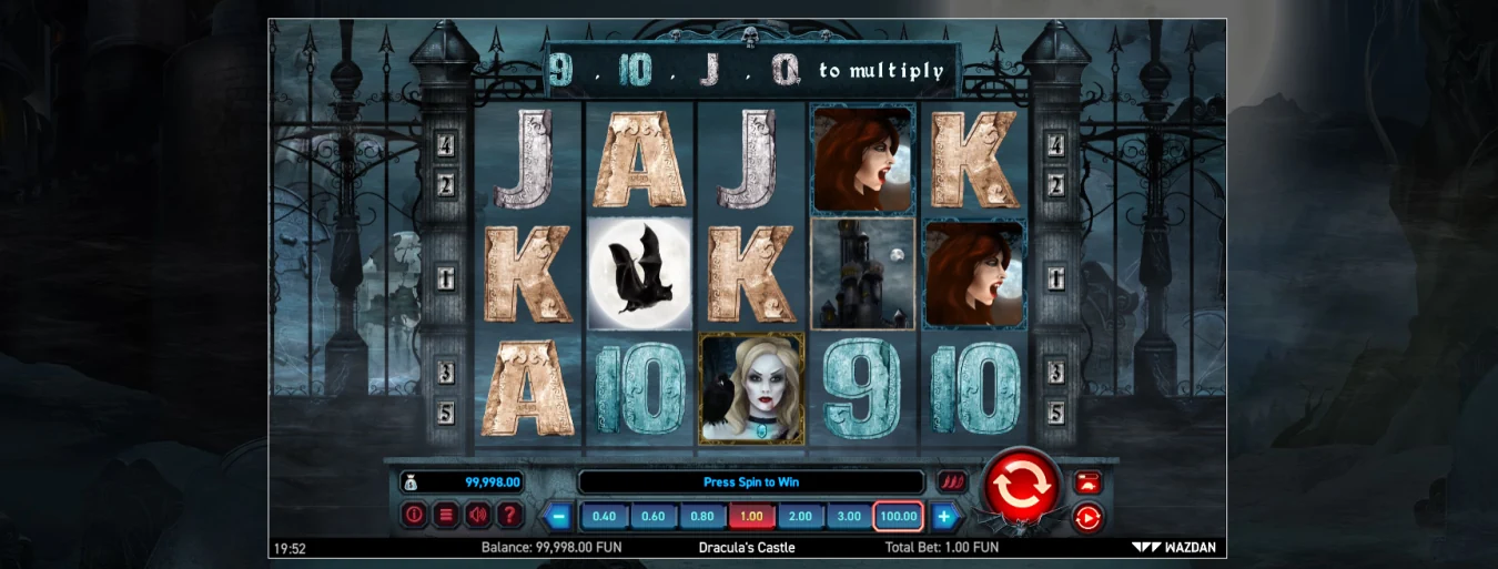 Dracula's Castle Slot Look & Feel