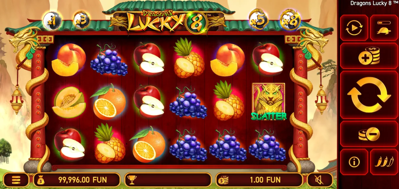 Dragons Lucky 8 Slot Look & Feel