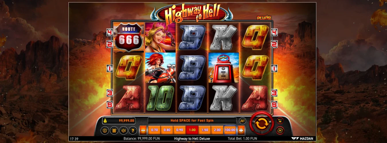 Highway to Hell Deluxe Slot Look & Feel