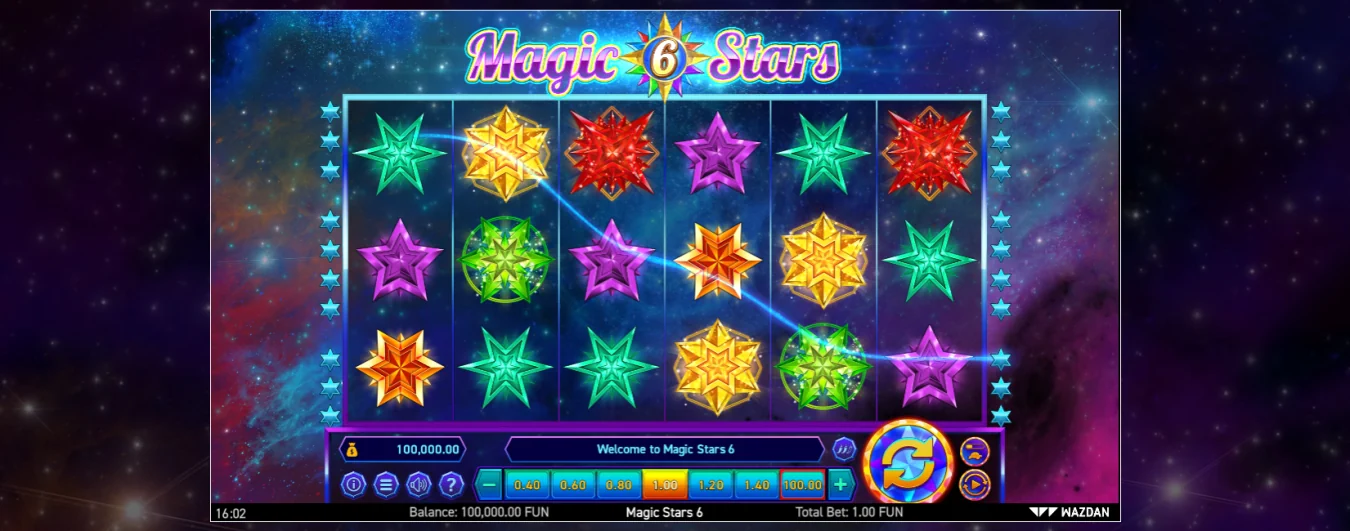 Magic 6 Stars Slot Look & Feel