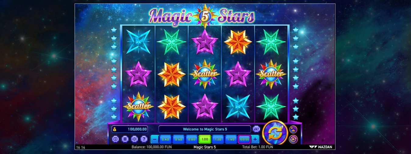 Magic Stars 5 Slot Look & Feel