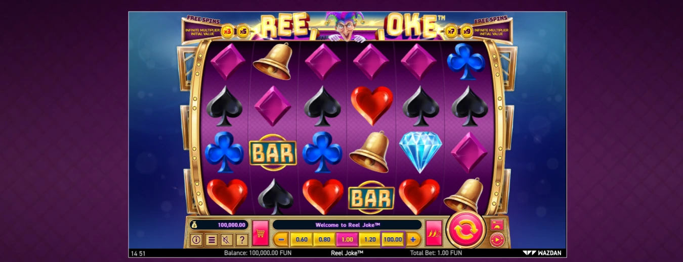 Reel Joke slot look & feel