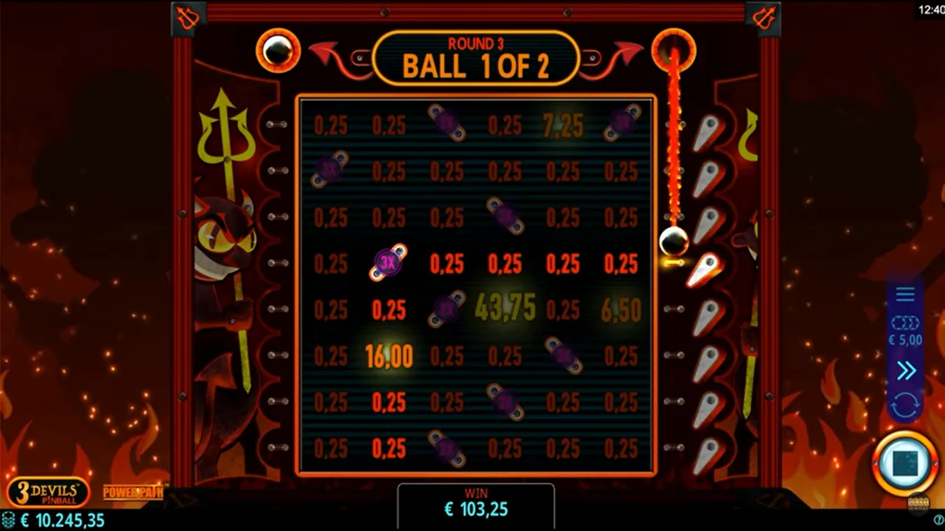 3 Devils Pinball Slot Look & Feel