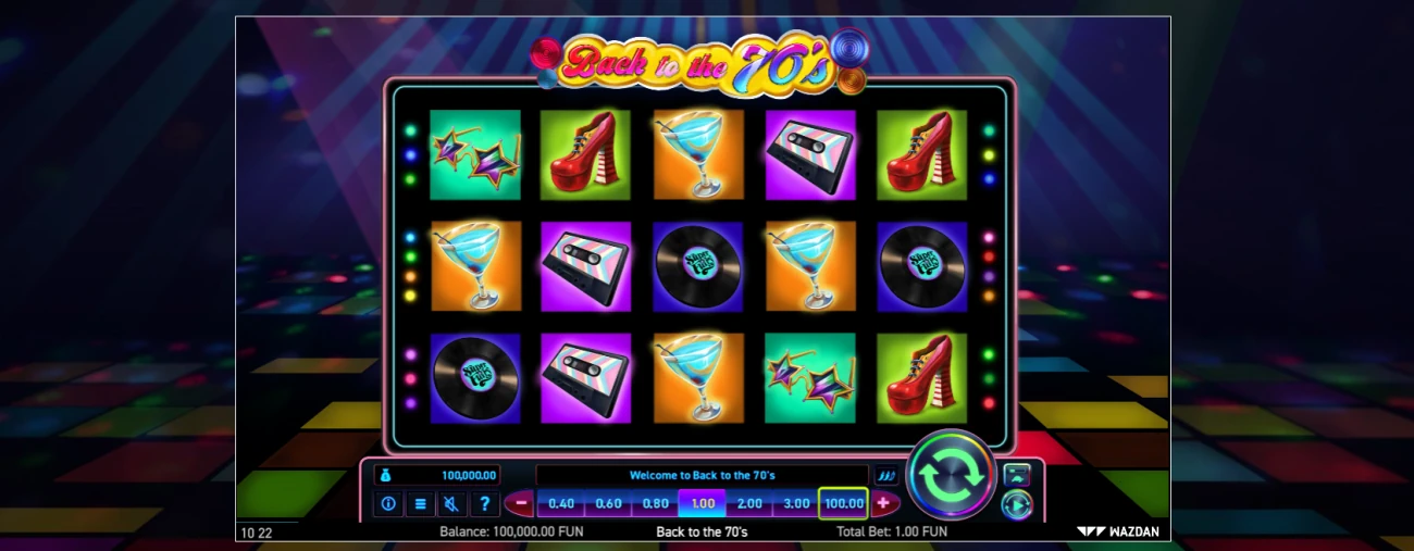 Back to the 70's Slot Look & Feel