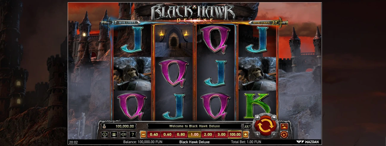 Black Hawk Deluxe Slot Look & Feel