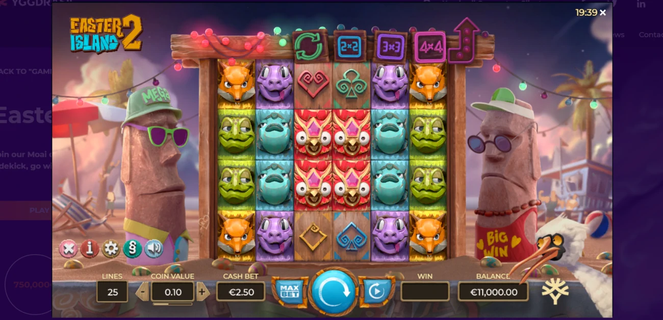Easter Island 2 Slot Look & Feel