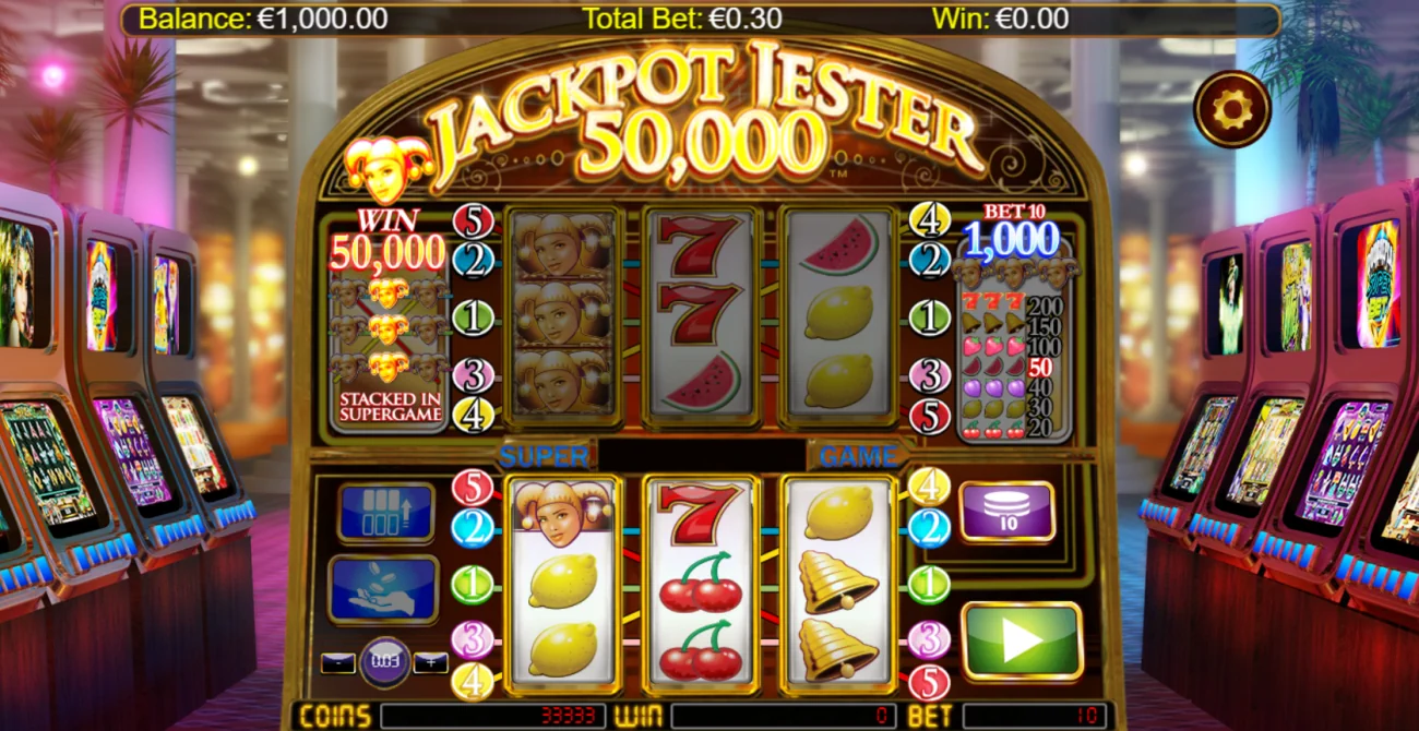 Jackpot Jester 50000 Slot Look & Feel
