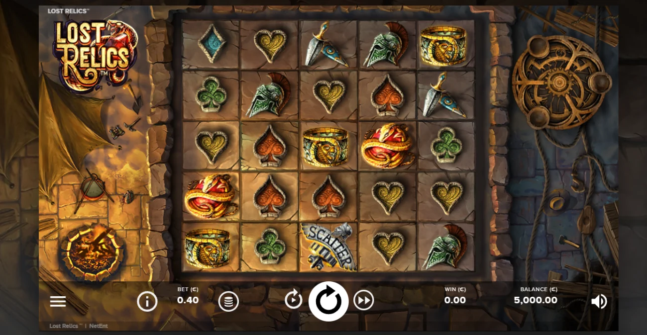 Lost Relics Slot Look & Feel
