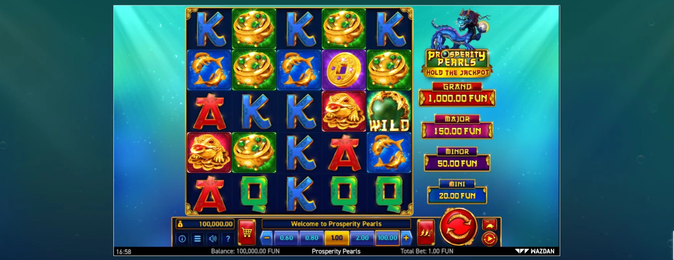 Prosperity Pearls Slot Look & Feel