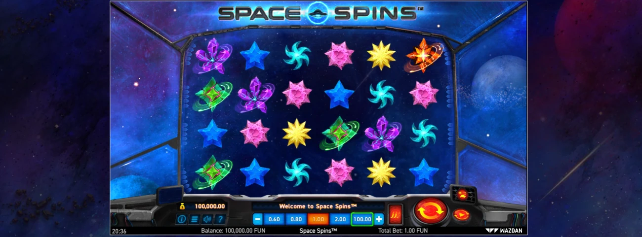Space Spins Slot Look & Feel